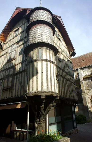 Casco antiguo de Troyes — Foto de Stock