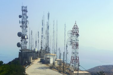 Pantokrator üstüne antenler