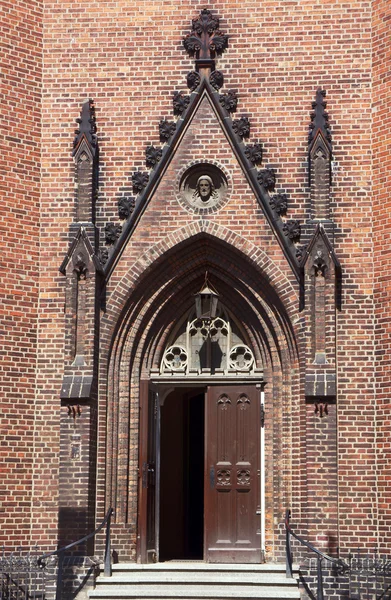 Portal igreja gótica — Fotografia de Stock