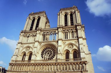 notre-dame Katedrali Gotik cephe de paris