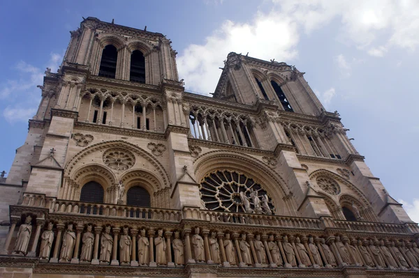 Gothic facade of the cathedral — Stock Photo, Image