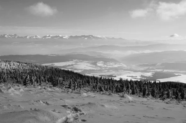 Kışın Tatras dağlara görüntülemek — Stok fotoğraf