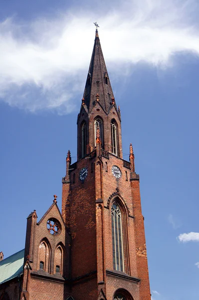 Gothic church with tower — Stock Photo, Image