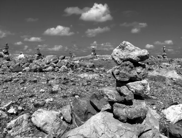 Högen med stenar — Stockfoto