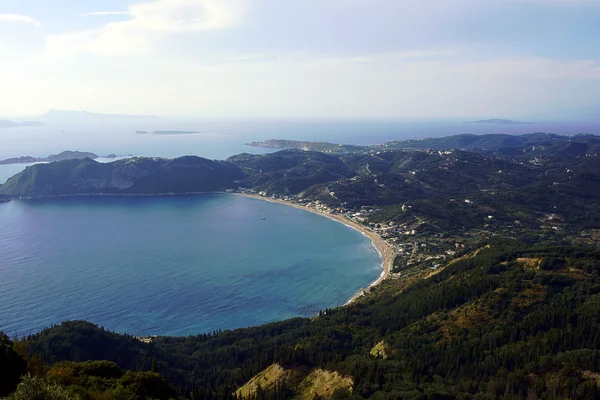 Koyu ve plajı görmek — Stok fotoğraf