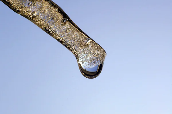 Water on the Icicle — Stock Photo, Image