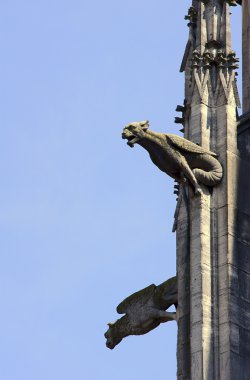 taş detaylar bir gotik kilisesi