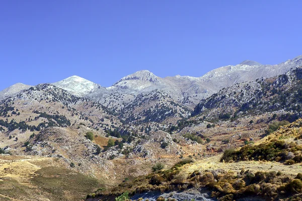 Landskap av vita bergen — Stockfoto