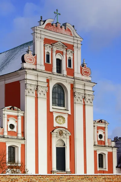 Baroque facade of the parish church — Stock Photo, Image