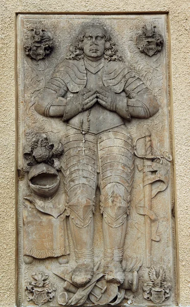 Tombstone in the church — Stock Photo, Image