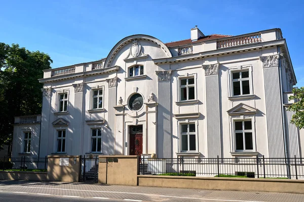 Fachada Una Casa Histórica Ciudad Poznan — Foto de Stock