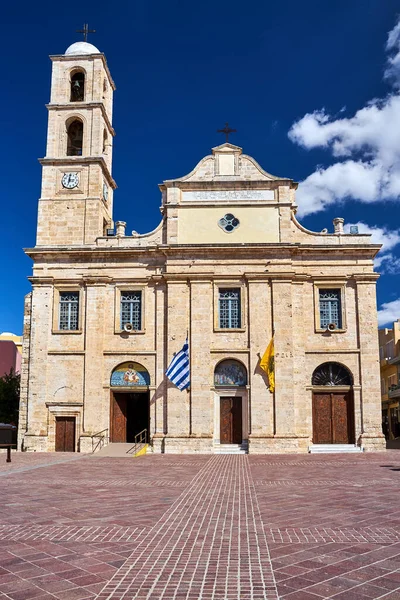 Medieval Orthodox Church Town Chania Island Crete Greece — Stock Photo, Image