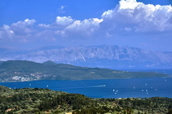 Utsikt Från Den Grekiska Lefkada Till Joniska Havet Grekland — Stockfoto