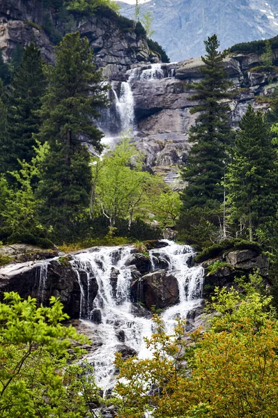 Mountain Waterfall Tatra Mountains Poland — Stock Photo, Image