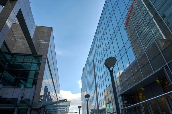 Glass Facades Modern Office Buildings Poznan — Stock Photo, Image