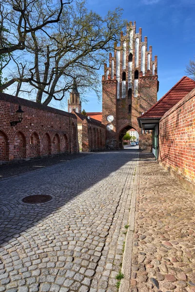 City Gate Medieval Fortification Neuebrandemburg Germany — Stock Photo, Image