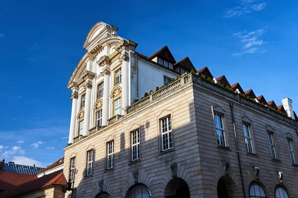 Fassade Eines Historischen Mietshauses Der Stadt Poznan Polen — Stockfoto