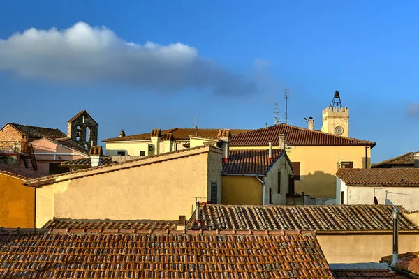 Roofs Historic Buildings Town Magliano Toscana Italy — Foto Stock
