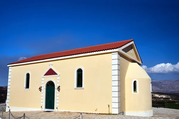 Orthodox Church Mountains Island Kefalonia Greece — стоковое фото