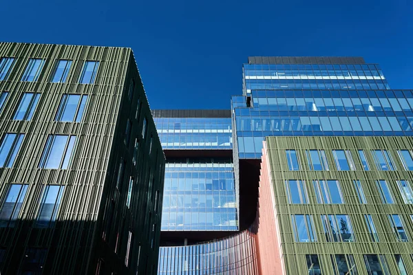 Fragment Aluminum Glass Facade Modern Office Building Poznan — Stock Photo, Image