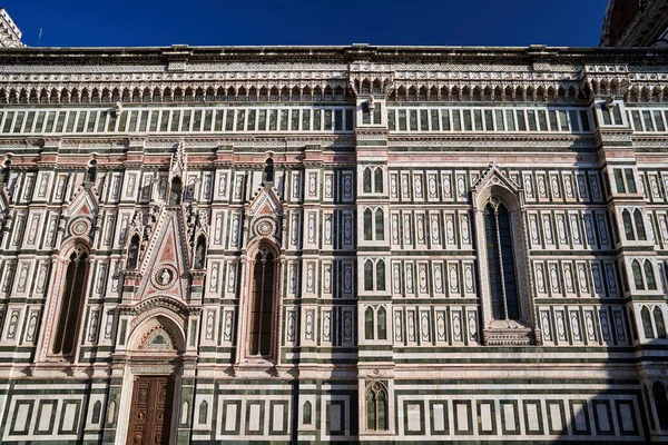 Detail Facade Medieval Cathedral Santa Maria Del Fiore City Florence — Stock Photo, Image