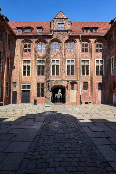 Courtyard Historic Gothic Town Hall Torun Poland — Stock Photo, Image