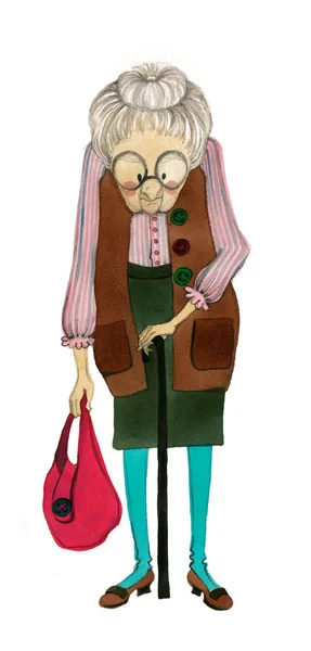 Cartoon old lady Stock Photos, Royalty Free Cartoon old lady Images ...