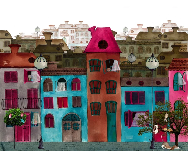 Resimli güzel sokak