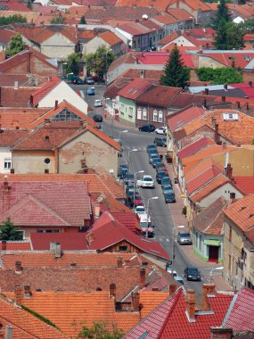 inşa alanında gösterilen çatı arasında kentsel sahne