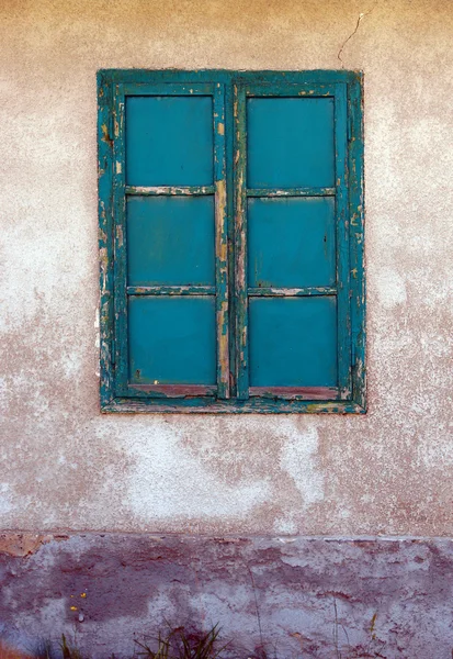 Detail krásné rustikální okna — Stock fotografie