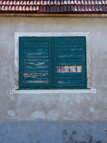 Detail van prachtige rustieke venster — Stockfoto