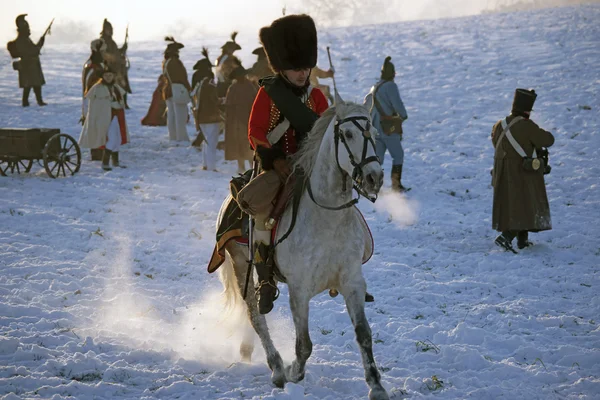 TVAROZNA, REPÚBLICA CHECA - 4 DE DEZEMBRO DE 2010: fã de história em mili — Fotografia de Stock