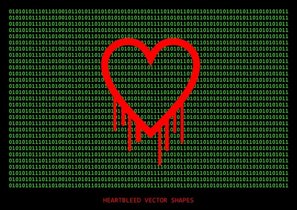 heartbleed openssl böcek vektör şekli, kanama kalp