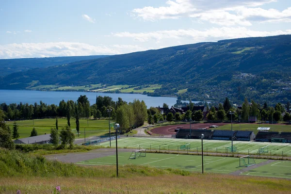 Sport center, oyun alanları, futbol sahaları, tenis kortları