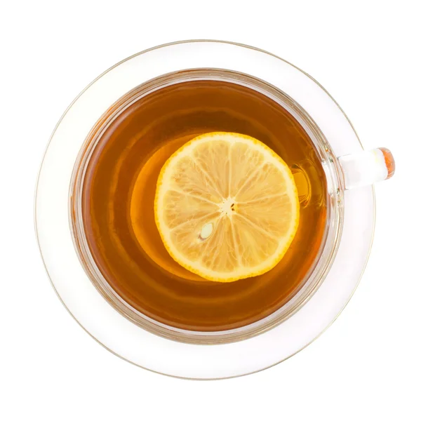 Black lemon tea — Stock Photo, Image