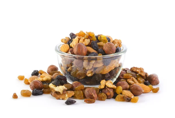 Dried fruits in a bowl — Stock Photo, Image