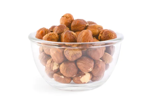 Hazelnuts in a bowl — Stock Photo, Image