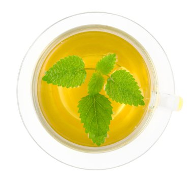 yeşil çay nane ile