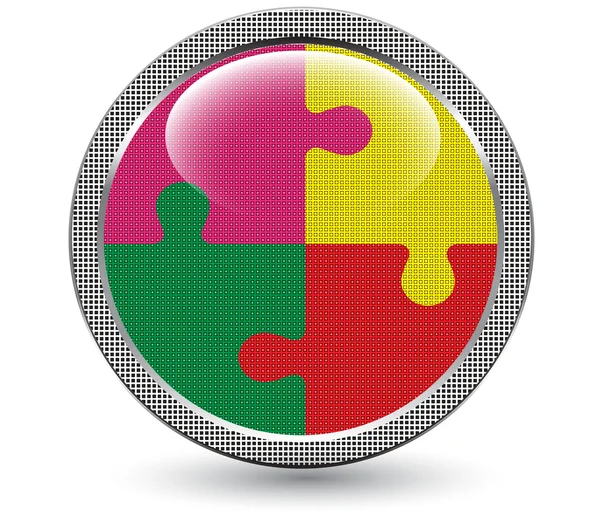 Κουμπί puzzle.vector — Διανυσματικό Αρχείο