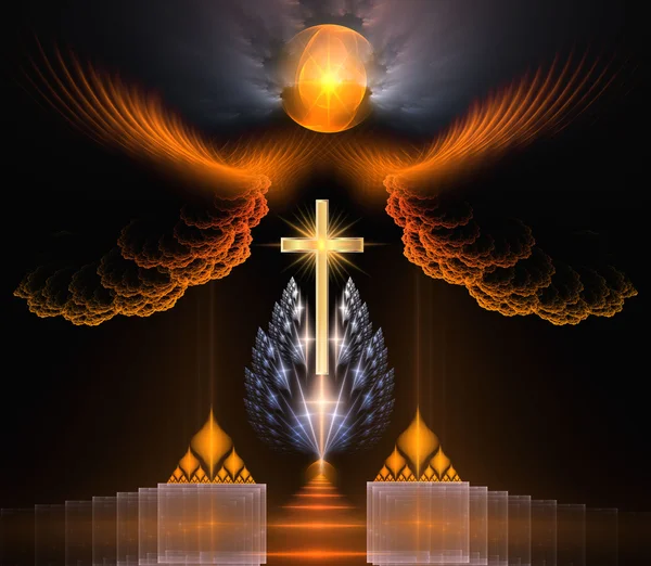 Fractal - religion — Stock Photo, Image