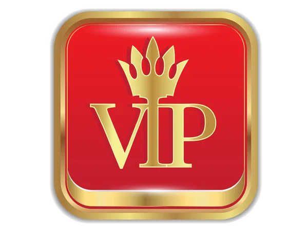 Ícone dourado VIP.Vector —  Vetores de Stock
