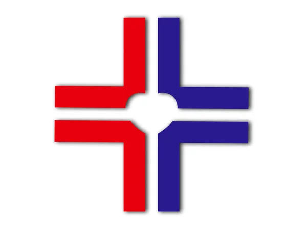Sağlık Hizmetleri Konseptini Tıbbi Logo Tasarladı Vektör — Stok Vektör