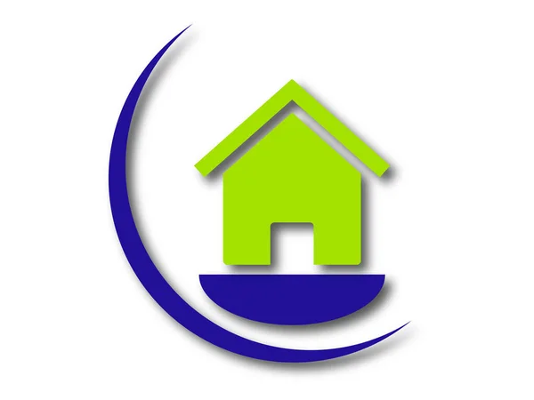 Логотип Недвижимости Логотип Дома Логотип Дома Простой Дизайн Вектор — стоковый вектор