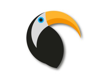 Kuş logosu tasarımı, kuş simgesi, yaratıcı grafik tasarımı