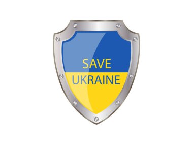 Protect shield save Ukraine no war pray peace.Vector