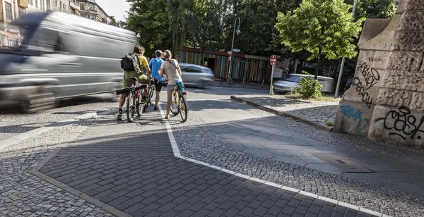 Road traffic in Berlin — Stock Photo, Image