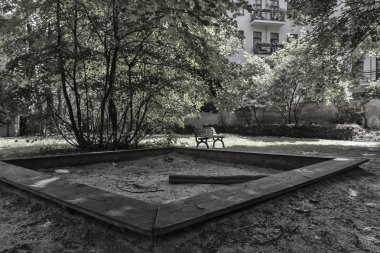 üzerinde bir berlin arka bahçesi