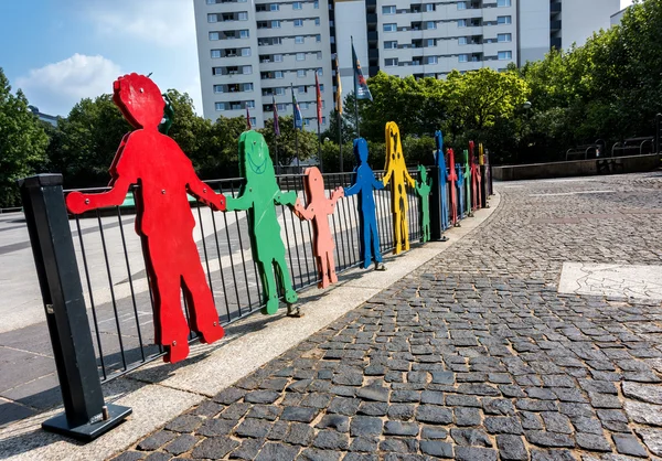 Figures on a children's playground in Germany — Stock Photo, Image