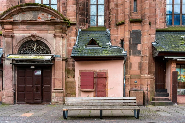 Dilapidated Facade Heiliggeistkirche Heidelberg Baden Wuerttemberg Germany — Stock Photo, Image