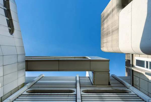 Fachada Del Centro Congresos Icc Vacío Berlín Con Torre Radio — Foto de Stock